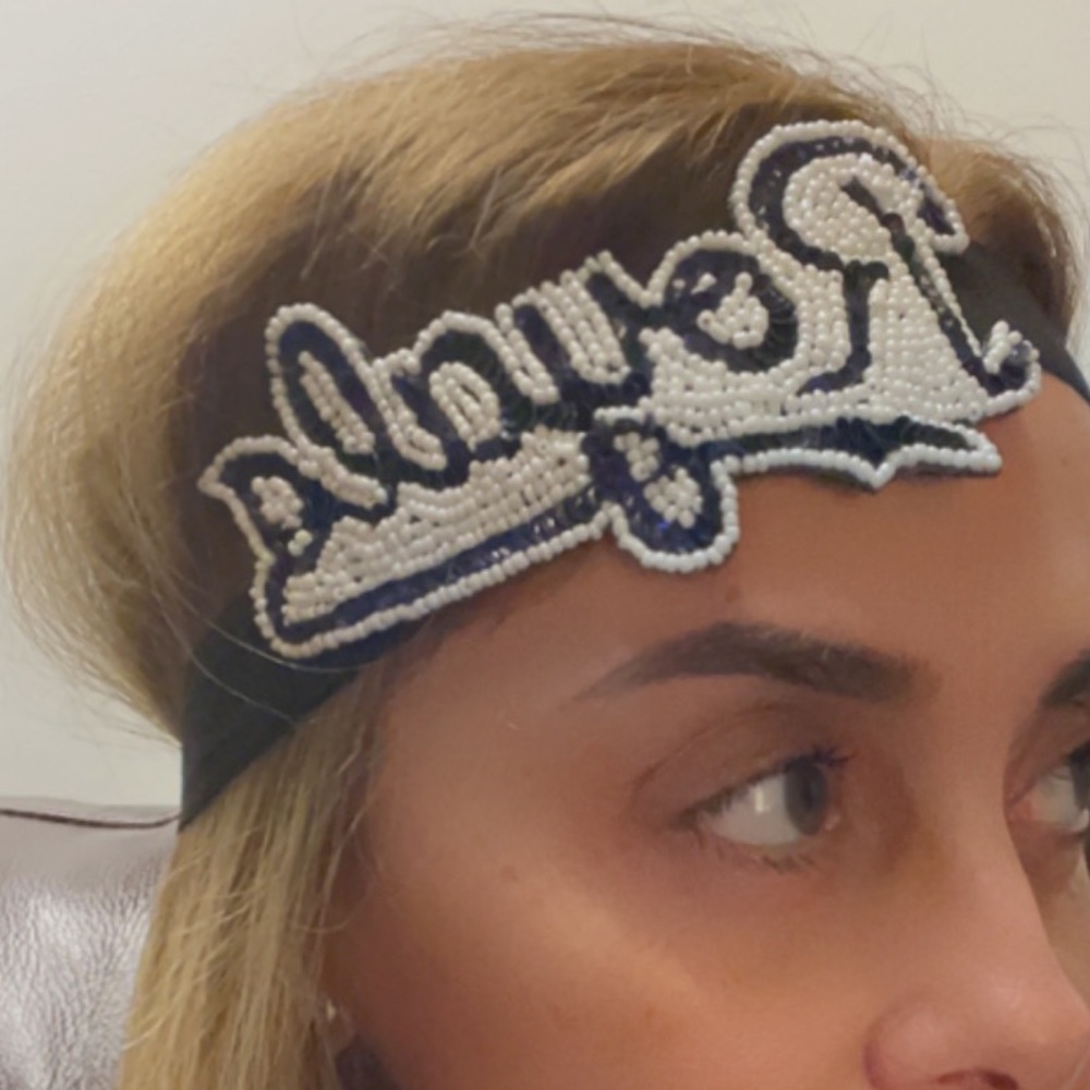 Kansas City Royals sequined and beaded headband